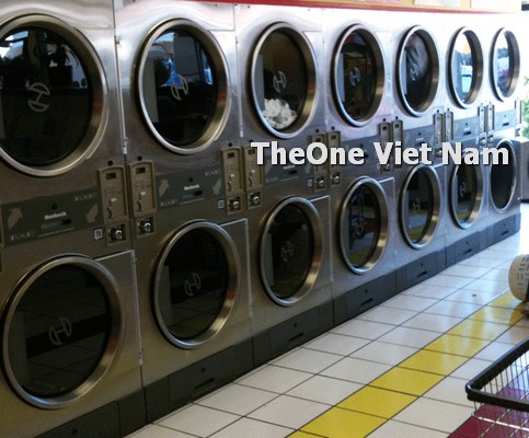 bố trí máy giặt khô, ướt trong xưởng giặt công nghiệp
