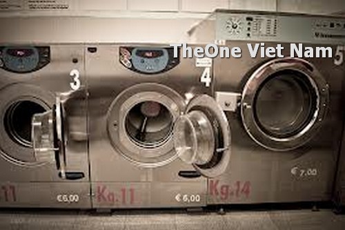 sắp xếp máy và thiết bị giặt là công nghiệp